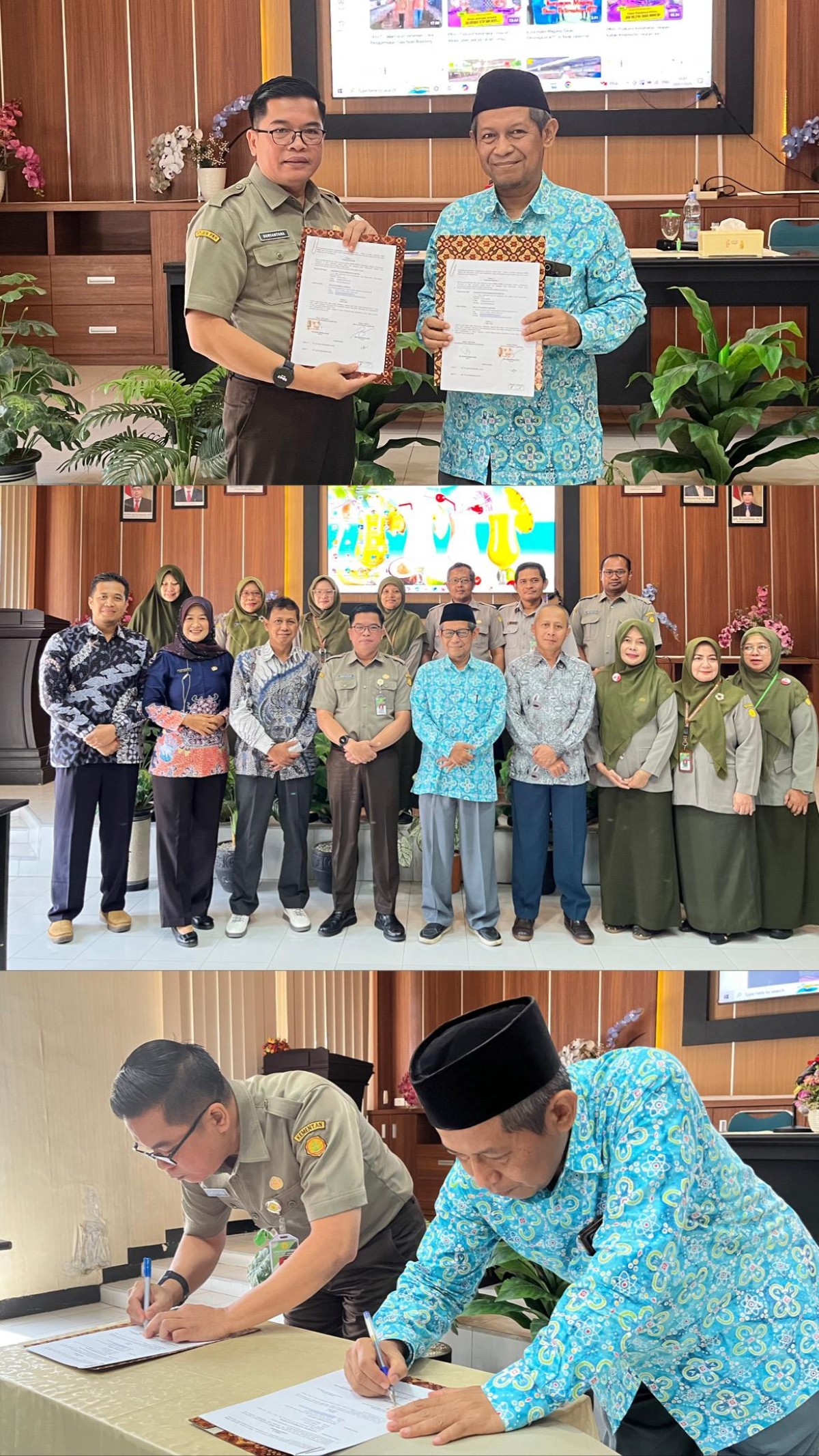 Penandatanganan MoU dan MoA antara Universitas Muhammadiyah Metro dan Balai Veteriner Lampung Dukung Pendirian Prodi Kedokteran Hewan