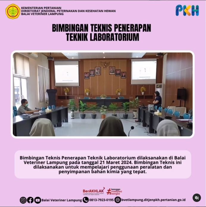 Bimbingan Teknis Penerapan Teknik Laboratorium